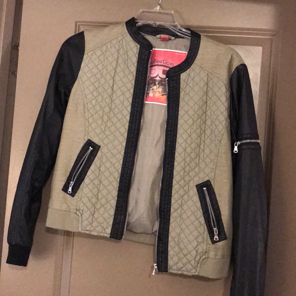 Green and black jacket